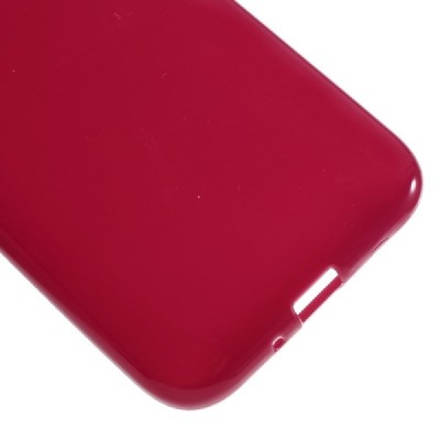 Samsung Galaxy J1 2016 (J120) cieta silikona (TPU) sarkans apvalks / vacins.lv