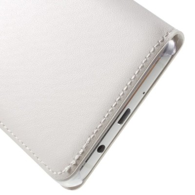 Samsung Galaxy J5 2016 (J510) atvēramais maciņš ar lodziņu - balts / Vacins.lv