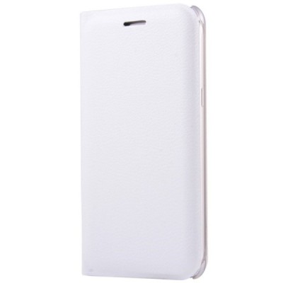 Samsung Galaxy J5 2016 (J510) balts atvēramais Smart Wallet ādas maciņš - maks / Vacins.lv