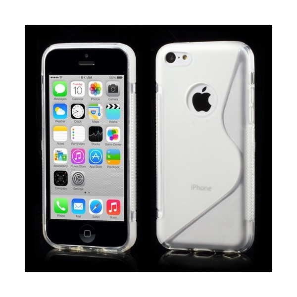 Silikoninis dėklas - skaidrus (iPhone 5C)