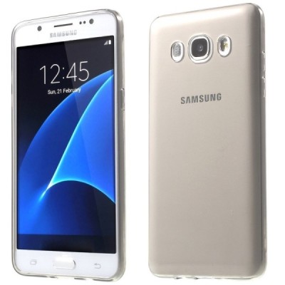 Samsung Galaxy J5 2016 (J510) skaidrus (permatomas) kieto silikono TPU ploniausias pasaulyje dėklas / Priedai.lt