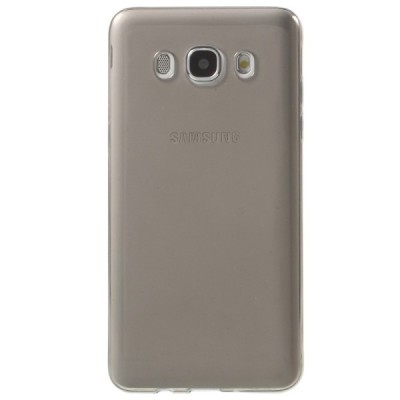 Samsung Galaxy J5 2016 (J510) skaidrus (permatomas) kieto silikono TPU ploniausias pasaulyje pilkas dėklas/ Priedai.lt