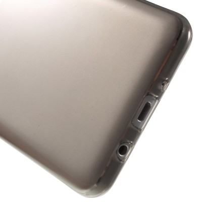 Samsung Galaxy J5 2016 (J510) skaidrus (permatomas) kieto silikono TPU ploniausias pasaulyje pilkas dėklas/ Priedai.lt