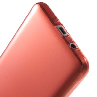 Samsung Galaxy J5 2016 (J510) dzidrs (caurspīdīgs) cieta silikona TPU pasaulē planākais sarkans apvalks / Vacins.lv