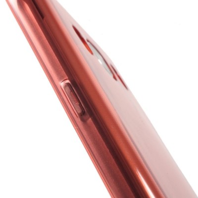 Samsung Galaxy J5 2016 (J510) dzidrs (caurspīdīgs) cieta silikona TPU pasaulē planākais sarkans apvalks / Vacins.lv