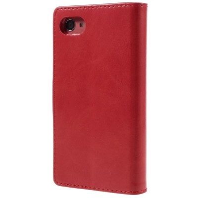 Mercury Blue Moon Sony Xperia Z5 Compact atvērams sarkans ādas maciņš / Vacins.lv