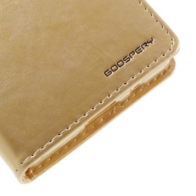 Mercury Blue Moon Sony Xperia Z5 Compact atvērams zelta ādas maciņš / Vacins.lv