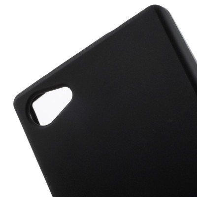 Sony Xperia Z5 Compact melns cieta silikona futrālis / Vacins.lv