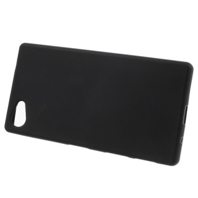 Sony Xperia Z5 Compact melns cieta silikona futrālis / Vacins.lv