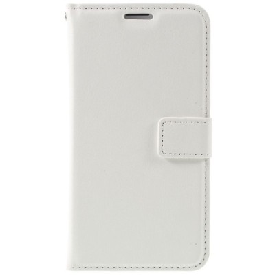 Samsung Galaxy J7 2016 (J710) atverčiamas baltas odinis dėklas - piniginė / Priedai.lt