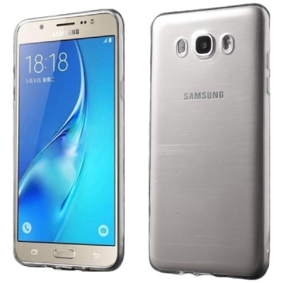 Samsung Galaxy J7 2016 (J710) skaidrus (permatomas) kieto silikono TPU ploniausias pasaulyje dėklas / Priedai.lt