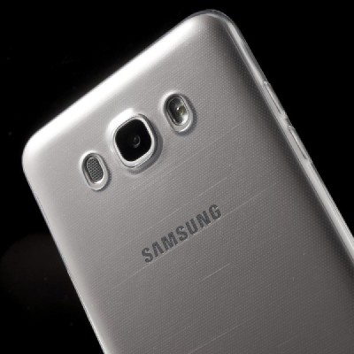 Samsung Galaxy J7 2016 (J710) skaidrus (permatomas) kieto silikono TPU ploniausias pasaulyje dėklas / Priedai.lt