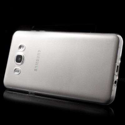 Samsung Galaxy J7 2016 (J710) skaidrus (permatomas) kieto silikono TPU ploniausias pasaulyje dėklas / Priedai.lt