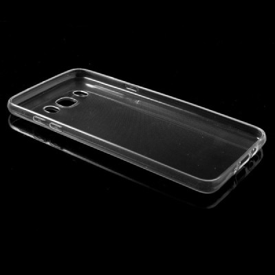 Samsung Galaxy J7 2016 (J710) skaidrus (permatomas) kieto silikono TPU ploniausias pasaulyje dėklas / Priedai.lt
