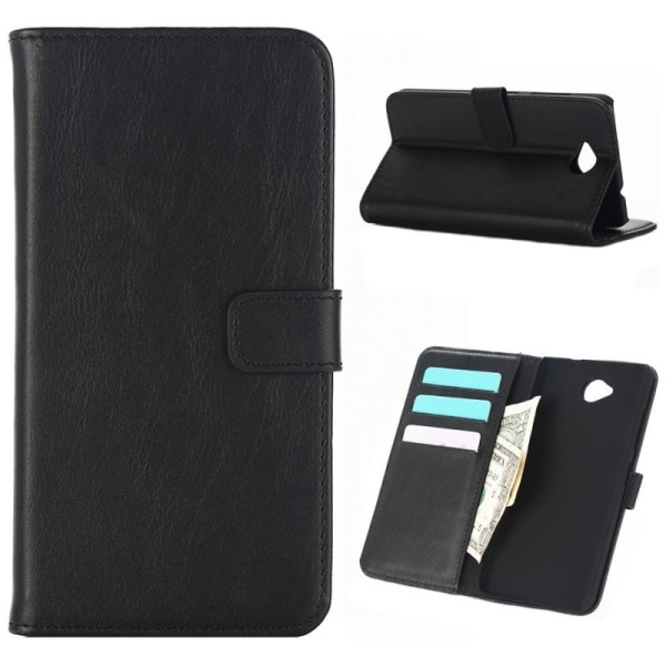 „Retro“ atvēramais maciņš - melns (Lumia 650)