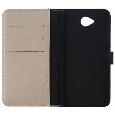 Microsoft Lumia 650 atvēramais ādas smilšains retro maciņš (maks) / Vacins.lv