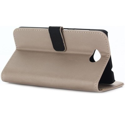 Microsoft Lumia 650 atvēramais ādas smilšains retro maciņš (maks) / Vacins.lv