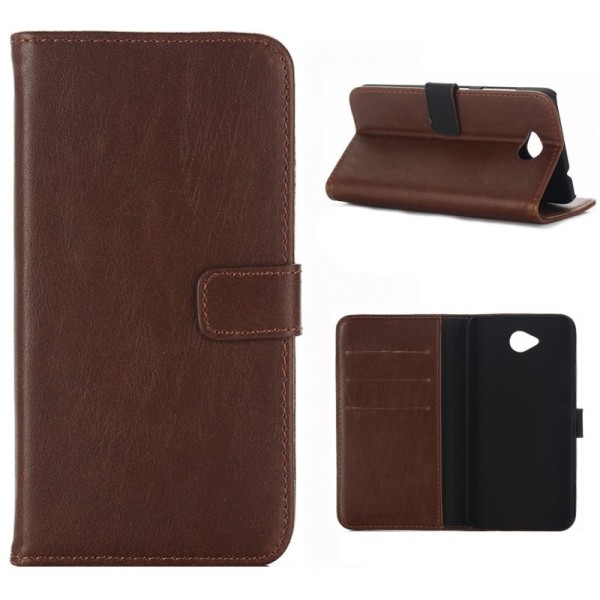 „Retro“ atvēramais maciņš - tumši brūns (Lumia 650)