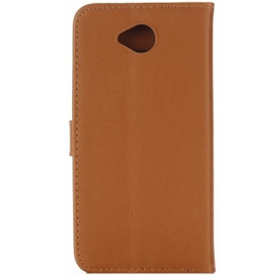 Microsoft Lumia 650 atvēramais ādas gaiši brūns retro maciņš (maks) / Vacins.lv