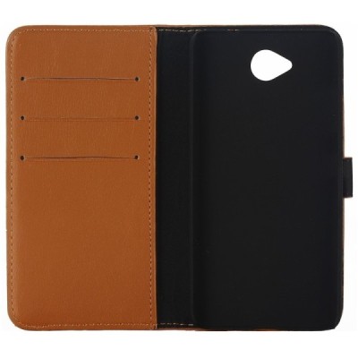 Microsoft Lumia 650 atvēramais ādas gaiši brūns retro maciņš (maks) / Vacins.lv