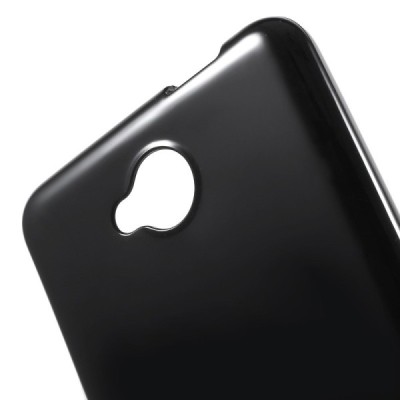 Microsoft Lumia 650 kieto silikono TPU juodas dėklas - nugarėlė / Priedai.lt