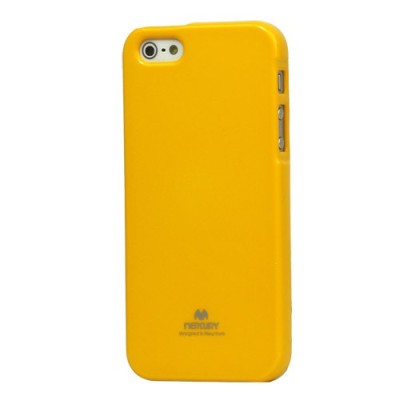 „Mercury“ Color kieto silikono (TPU) geltonas Apple iPhone SE (5, 5s) dėklas (dėkliukas) / Priedai.lt