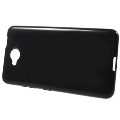 Microsoft Lumia 650 kieto silikono TPU juodas dėklas - nugarėlė / Priedai.lt