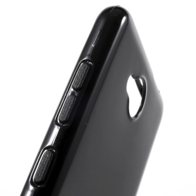 Microsoft Lumia 650 kieto silikono TPU juodas dėklas - nugarėlė / Priedai.lt