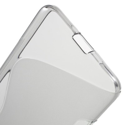 Microsoft Lumia 650 skaidrus (permatomas) kieto silikono TPU pilkas dėklas - nugarėlė / Priedai.lt