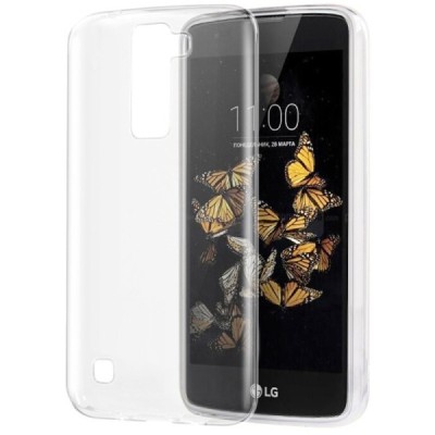 LG K8 (K350N) plastikinis skaidrus (permatomas) dėklas - nugarėlė / Priedai.lt