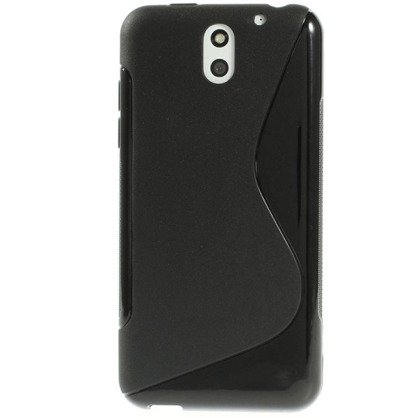 Cieta silikona (TPU) apvalks - melns (Desire 610)