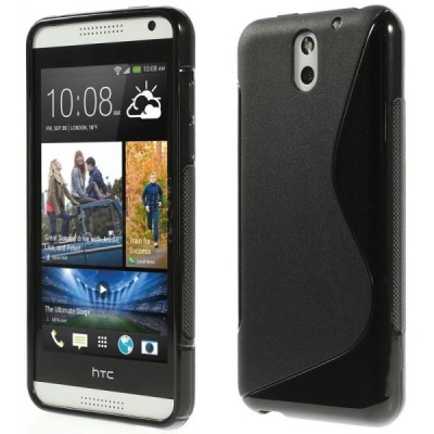 HTC Desire 610 cieta silikona (TPU) melns apvalks / vacins.lv