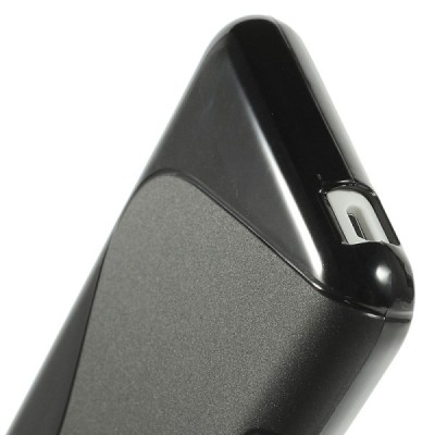 HTC Desire 610 cieta silikona (TPU) melns apvalks / vacins.lv