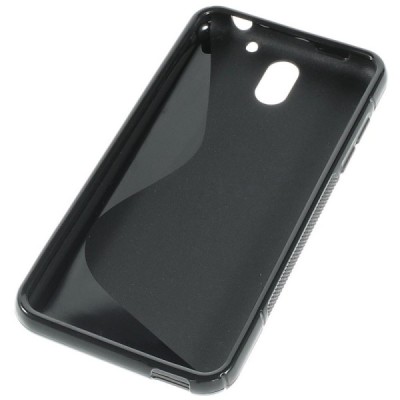 HTC Desire 610 cieta silikona (TPU) melns apvalks / vacins.lv