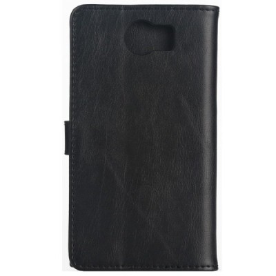 BlackBerry Priv  atvēramais ādas melns retro maciņš (maks) / Vacins.lv