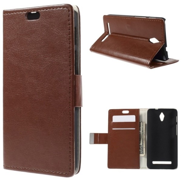 Atvēramais maciņš - brūns (Zenfone C 4.5)