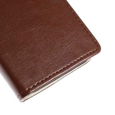 Asus Zenfone C 4.5 (ZC451CG) atvēramais ādas brūns maciņš (maks) / Vacins.lv