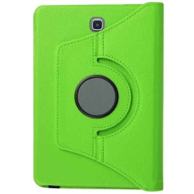 Samsung Galaxy Tab S2 8.0 4G LTE (T715, T710) atverčiamas, sukamas 360 laipsnių, žalias odinis dėklas - stovas / Priedai.lt