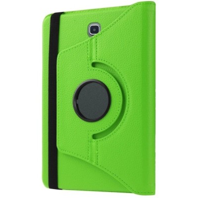 Samsung Galaxy Tab S2 8.0 4G LTE (T715, T710) atverčiamas, sukamas 360 laipsnių, žalias odinis dėklas - stovas / Priedai.lt