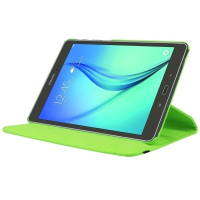 Samsung Galaxy Tab S2 8.0 4G LTE (T715, T710) atverčiamas, sukamas 360 laipsnių, žalias odinis dėklas - stovas / Priedai.lt