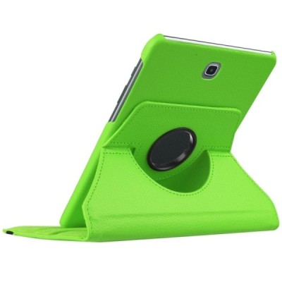 Samsung Galaxy Tab S2 8.0 4G LTE (T715, T710) atverčiamas, sukamas 360 laipsnių, žalias odinis dėklas - stovas / Priedai.lt