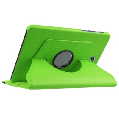 Samsung Galaxy Tab S2 8.0 4G LTE (T715, T710) atverčiamas, sukamas 360 laipsnių, žalias odinis dėklas - stovas / Priedai.lt