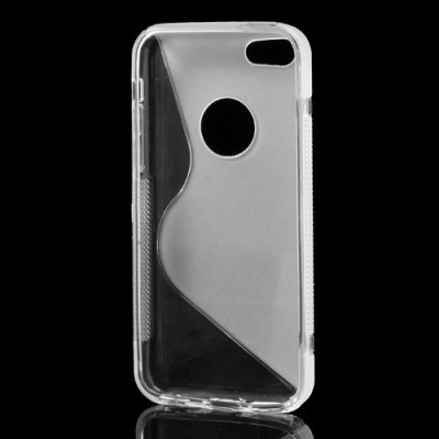 Skaidrus matinis silikoninis Apple iPhone 5C dėklas (dėkliukas) / Priedai.lt