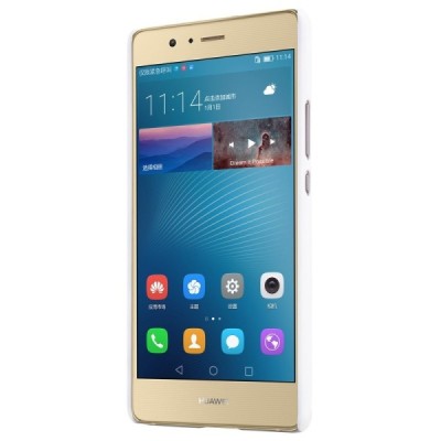 Huawei P9 Lite Nillkin Frosted Shield balts plastmasas apvalks + ekrāna aizsargplēve / Vacins.lv