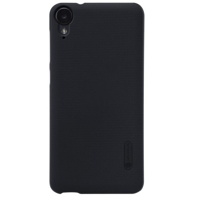 HTC Desire 825 Nillkin Frosted Shield melns plastmasas apvalks + ekrāna aizsargplēve / Vacins.lv