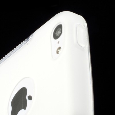 Skaidrus matinis silikoninis Apple iPhone 5C dėklas (dėkliukas) / Priedai.lt