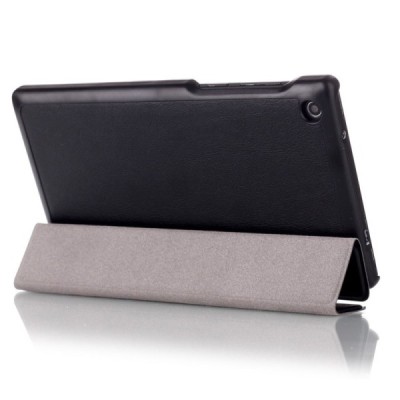 Lenovo Tab2 A7-30 atvēramais melns maciņš / Vacins.lv