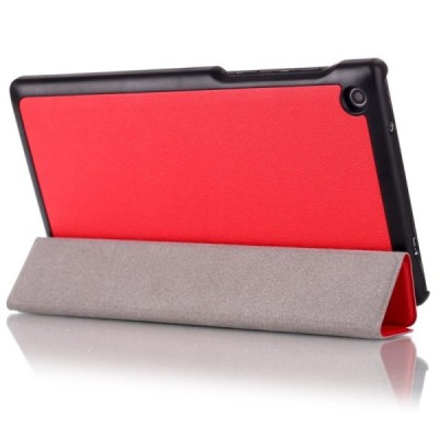 Lenovo Tab2 A7-30 atvēramais sarkans maciņš / Vacins.lv