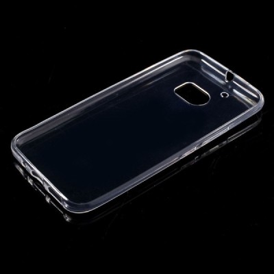 HTC 10 (M10 Lifestyle) skaidrus (permatomas) kieto silikono TPU ploniausias pasaulyje bespalvis dėklas / Priedai.lt