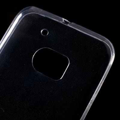 HTC 10 (M10 Lifestyle) skaidrus (permatomas) kieto silikono TPU ploniausias pasaulyje bespalvis dėklas / Priedai.lt
